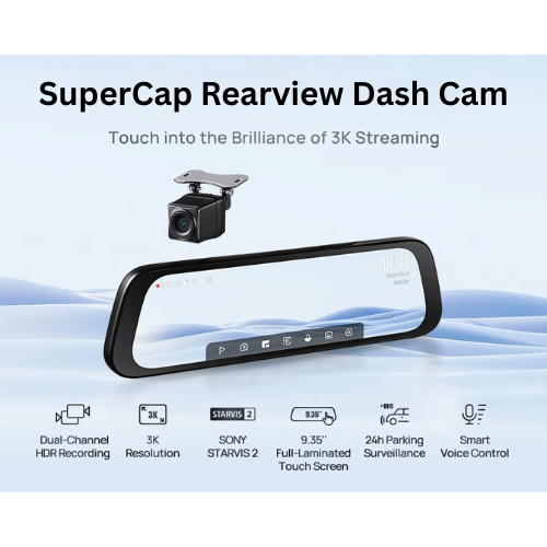 SuperCap Rearview Dash Cam